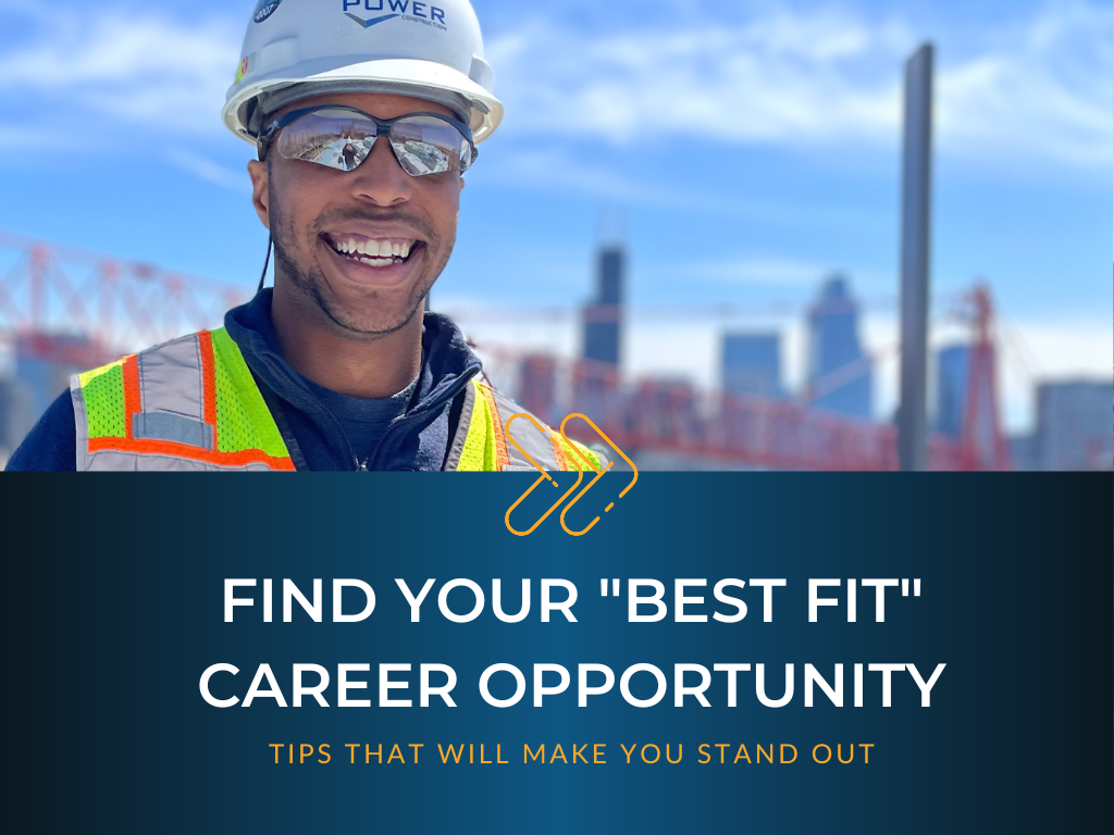 Find Your "Best Fit" Career Opportunity Power Construction